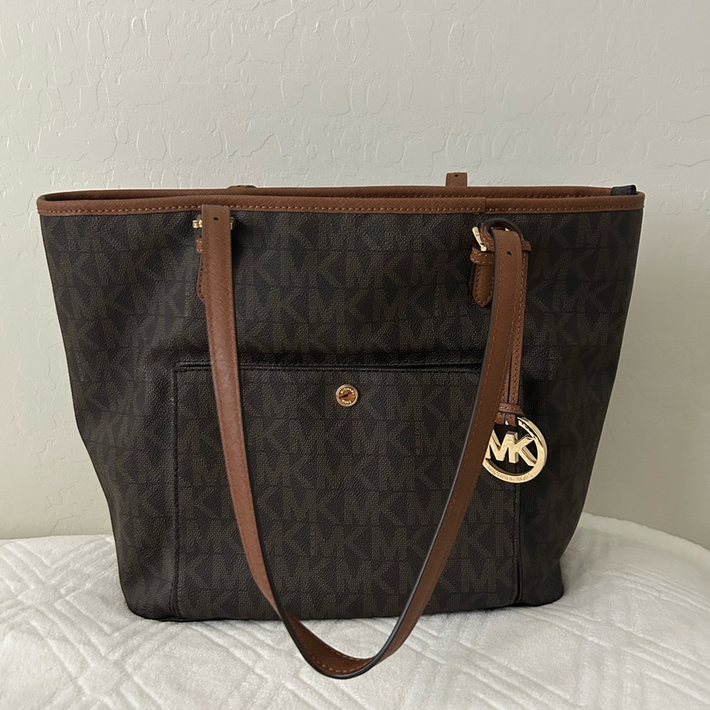 Michael Kors Brown Logo Tote